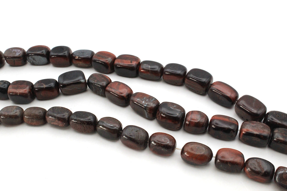 Red Tiger Eye Nuggets Assoerted Size Medium Gemstone Beads