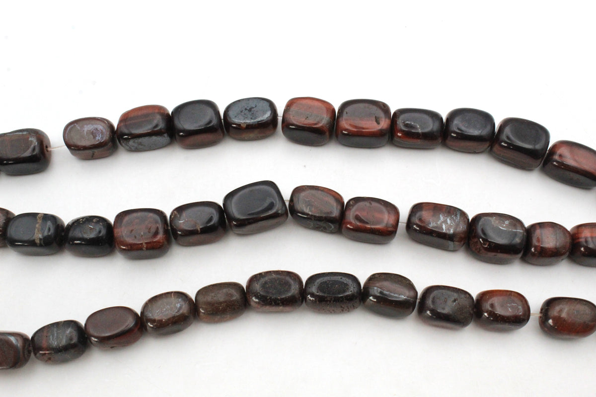 Red Tiger Eye Nuggets Assoerted Size Medium Gemstone Beads