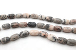 Pink Zebra Jasper Barrel 12 x 20 mm Gemstone Stone