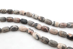 Pink Zebra Jasper Barrel 12 x 20 mm Gemstone Stone