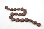 Coco Jasper Coin Wavy 20 mm Gemstone Beads 16" Strand
