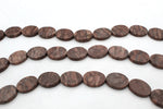 Coco Jasper Oval Flat 18 x 25 mm Gemstone Beads 16" Strand