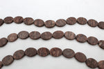 Coco Jasper Oval Flat 18 x 25 mm Gemstone Beads 16" Strand