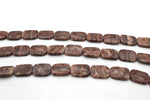 Coco Jasper Square Flat 18 x 25 mm Gemstone Beads 16" Strand