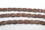 Coco Jasper Square Flat 18 x 25 mm Gemstone Beads 16" Strand