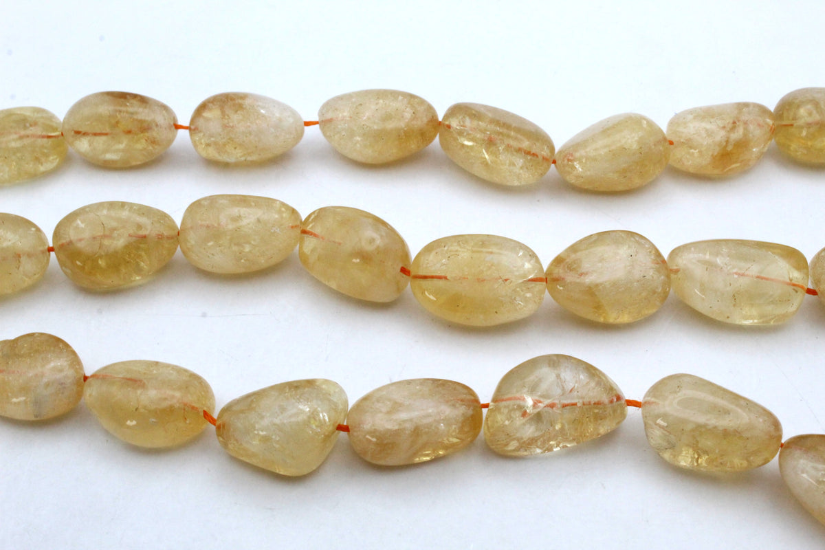 Citrine Nuggets Half Strand Gemstone Beads