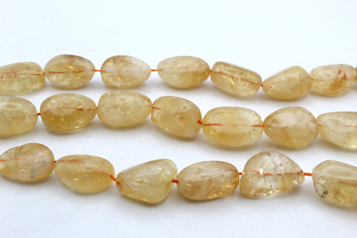 Citrine Nuggets Half Strand Gemstone Beads