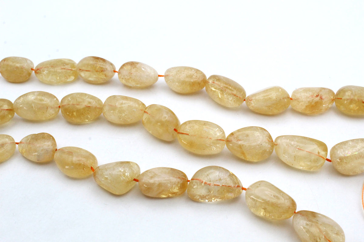 Citrine Nuggets Half Strand Gemstone Beads