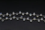 Pineaplle Quartz Drop Side 6 - 8 mm Gemtone 16" Strand