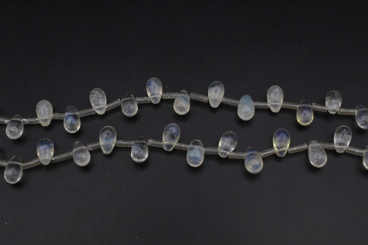 Pineaplle Quartz Drop Side 6 - 8 mm Gemtone 16" Strand