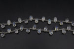 Pineaplle Quartz Drop Side 6 - 8 mm Gemtone 16" Strand