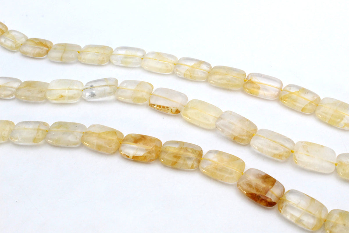 Citrine Square Flat 15 x 20 mm Gemstone Bead 16" Strand