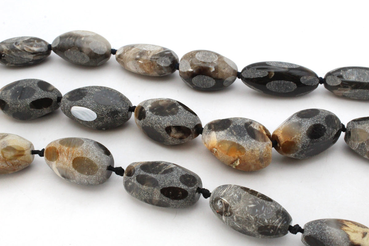Botswana Agate Rough Faceted Gemstone Beads 16" Strand
