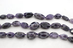 Amethyst Rough Faceted Gemstone Beads 16" Strand