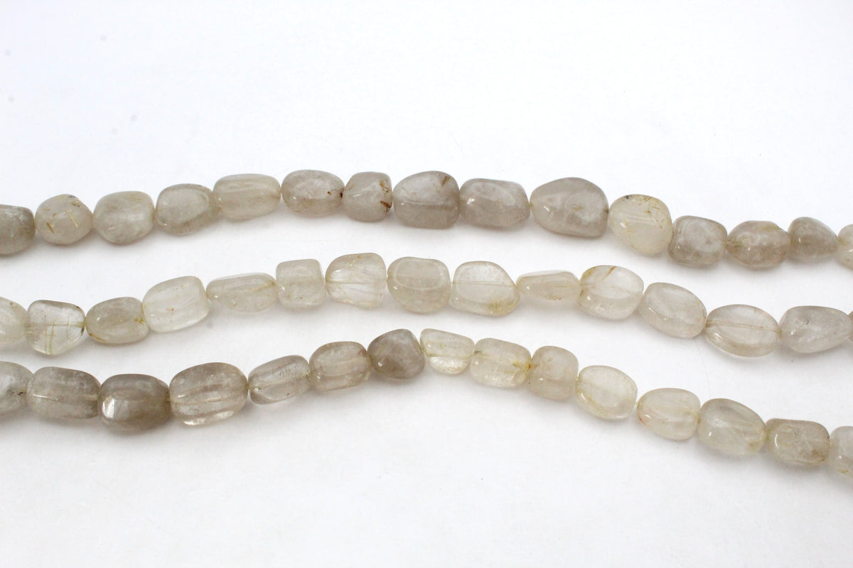 Rhutilated Nuggets 12 - 16 mm Gemstone Beads 16" Strand