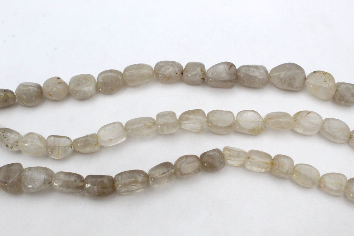 Rhutilated Nuggets 12 - 16 mm Gemstone Beads 16" Strand