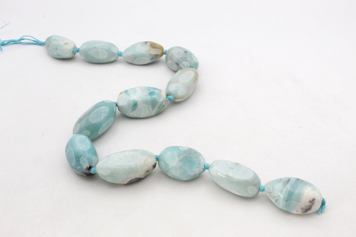 Amazonite Rough Faceted Gemstone Beads 16" Strand
