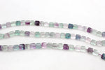 Flourite Square Flat 8 x 8 mm Gemstone Beads 16" Strand