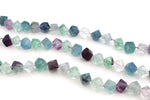 Flourite Cube 12 mm Gemstone Beads 16" Strand