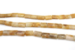 Yellow Stone Square Flat 10 x 20 mm Gemstone Beads 16" Strand