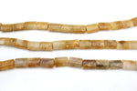 Yellow Stone Square Flat 10 x 20 mm Gemstone Beads 16" Strand