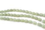 Green Aventurine Barrel Faceted Gemstone Beads 16" Strand