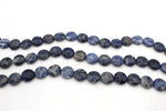 Sodalite Round Flat Faceted 15 mm Gemstone Beads 16" Strand