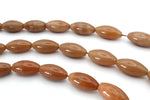 Red Aventurine Oval 15 x 31 mm Gemstone Beads 16" Strand