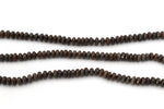 Bronzite Rondelle Faceted Gemstone Beads 16" Strand
