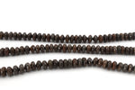 Bronzite Rondelle Faceted Gemstone Beads 16" Strand