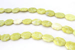 Lime Jasper Hexagonal 18 x 24 mm Gemstone Beads 16" Strand