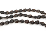 Burned Oval Flat Screw 15 x 20 mm Gemstone Beads 16" Strand