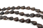 Burned Oval Flat Screw 15 x 20 mm Gemstone Beads 16" Strand