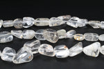 Crystal Quartz Irregular Medium Gemstone Beads 16" Strand