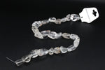 Crystal Quartz Irregular Medium Gemstone Beads 16" Strand