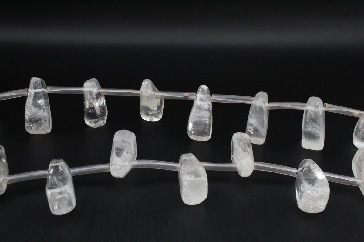 Crystal Irregular Side Hole Big Gemstone Beads