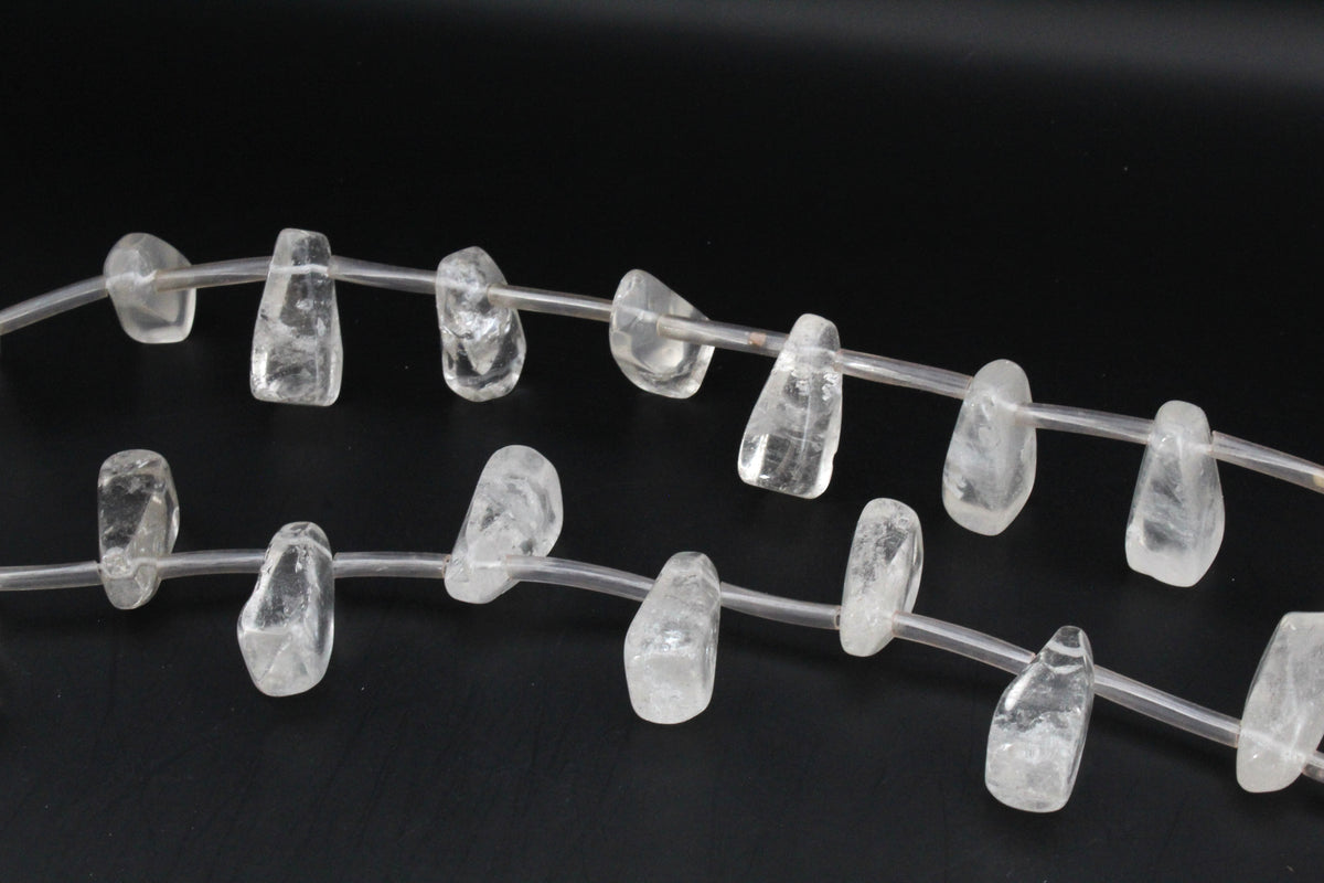 Crystal Irregular Side Hole Big Gemstone Beads