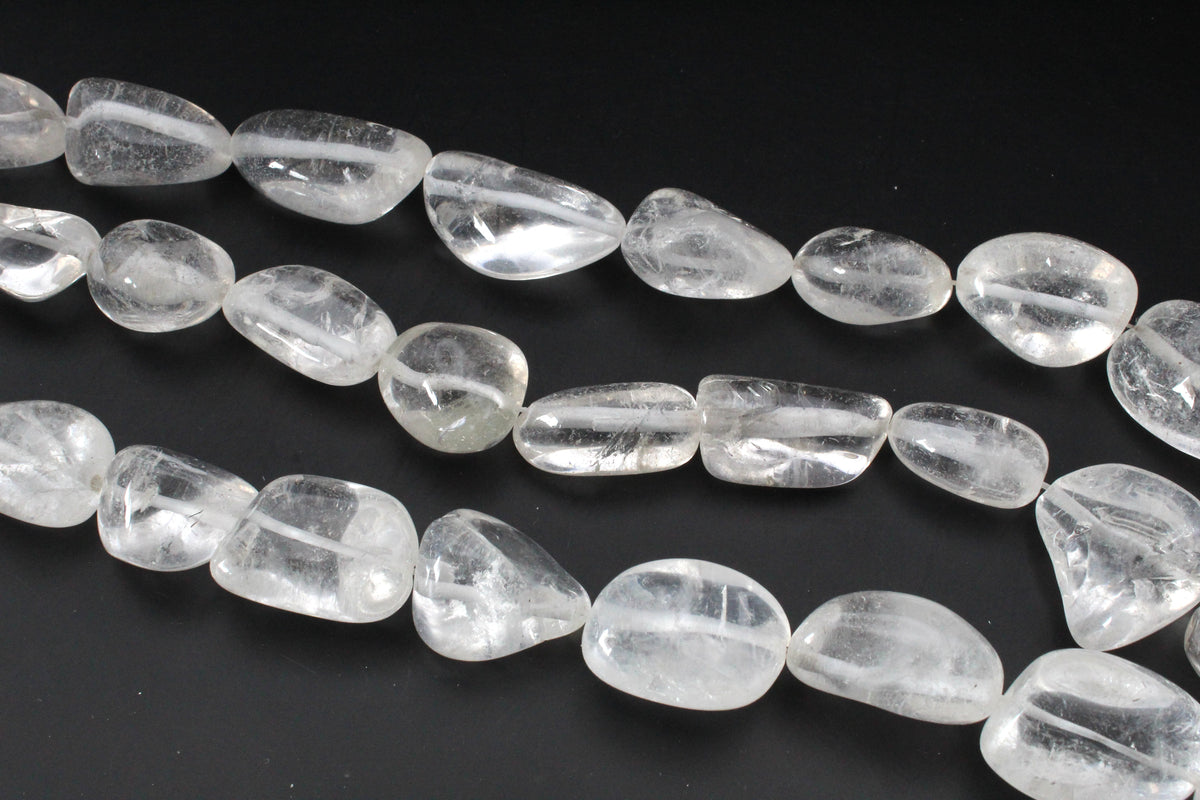 Crystal Irregular Nugget Gemstone Beads 16" Strand