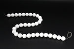 White Onyx Round Gemstone Beads 16" Strand