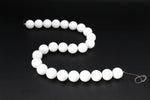 White Onyx Round Gemstone Beads 16" Strand