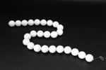 White Onyx Round Gemstone Beads 16" Strand