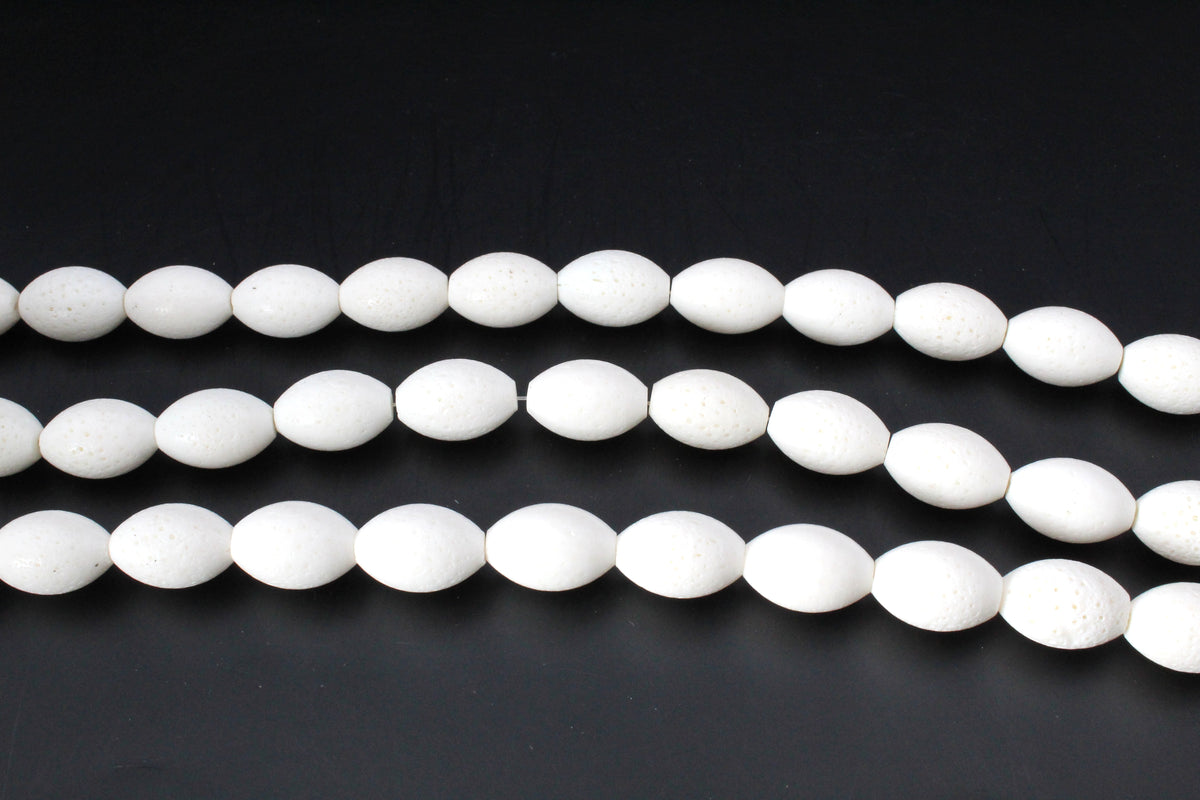 White Onyx Stone Tube Gemstone Beads 16" Strand