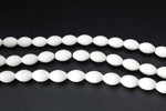 White Onyx Stone Tube Gemstone Beads 16" Strand