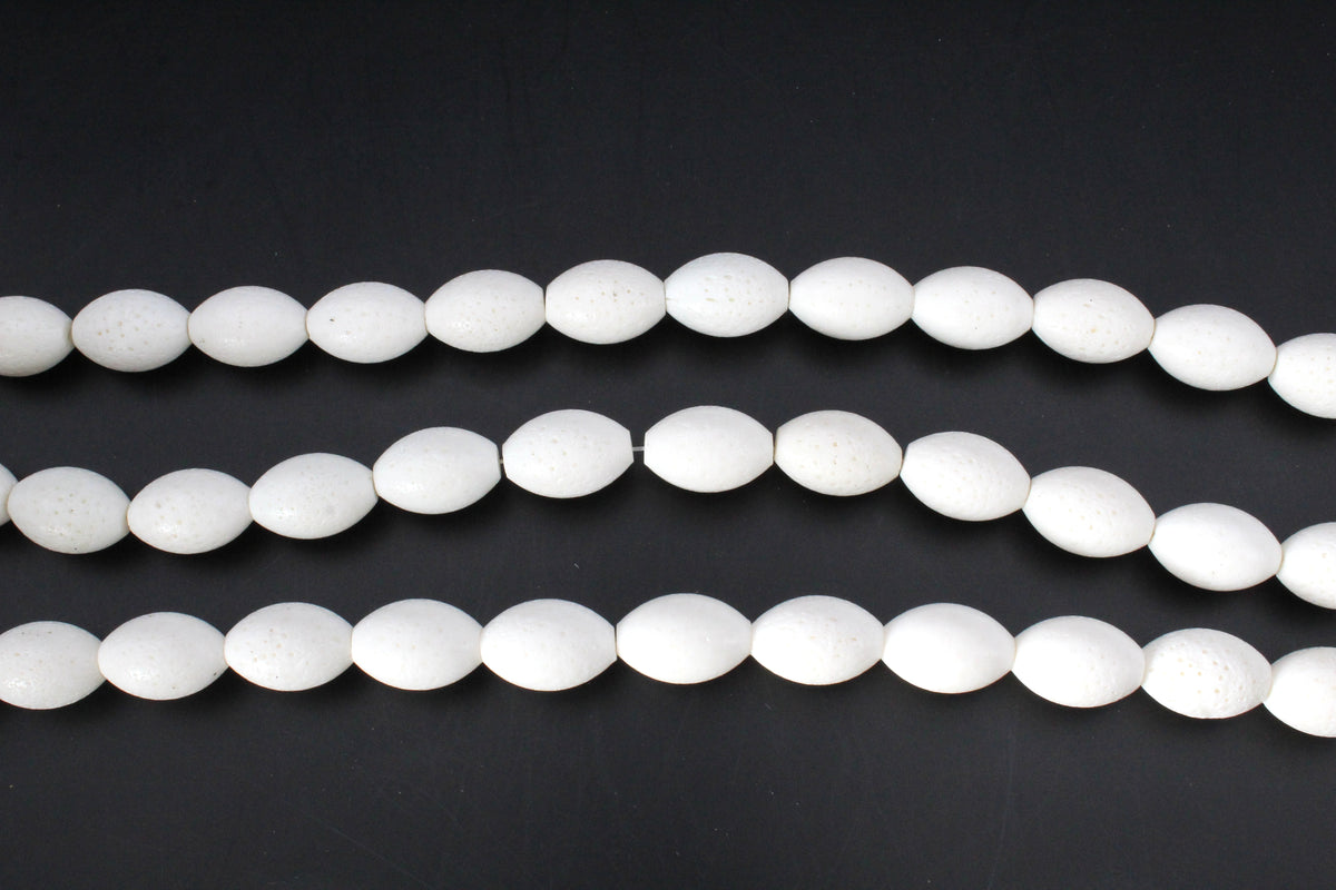 White Onyx Stone Tube Gemstone Beads 16" Strand