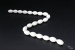 White Onyx Stone Tube Gemstone Beads 16" Strand
