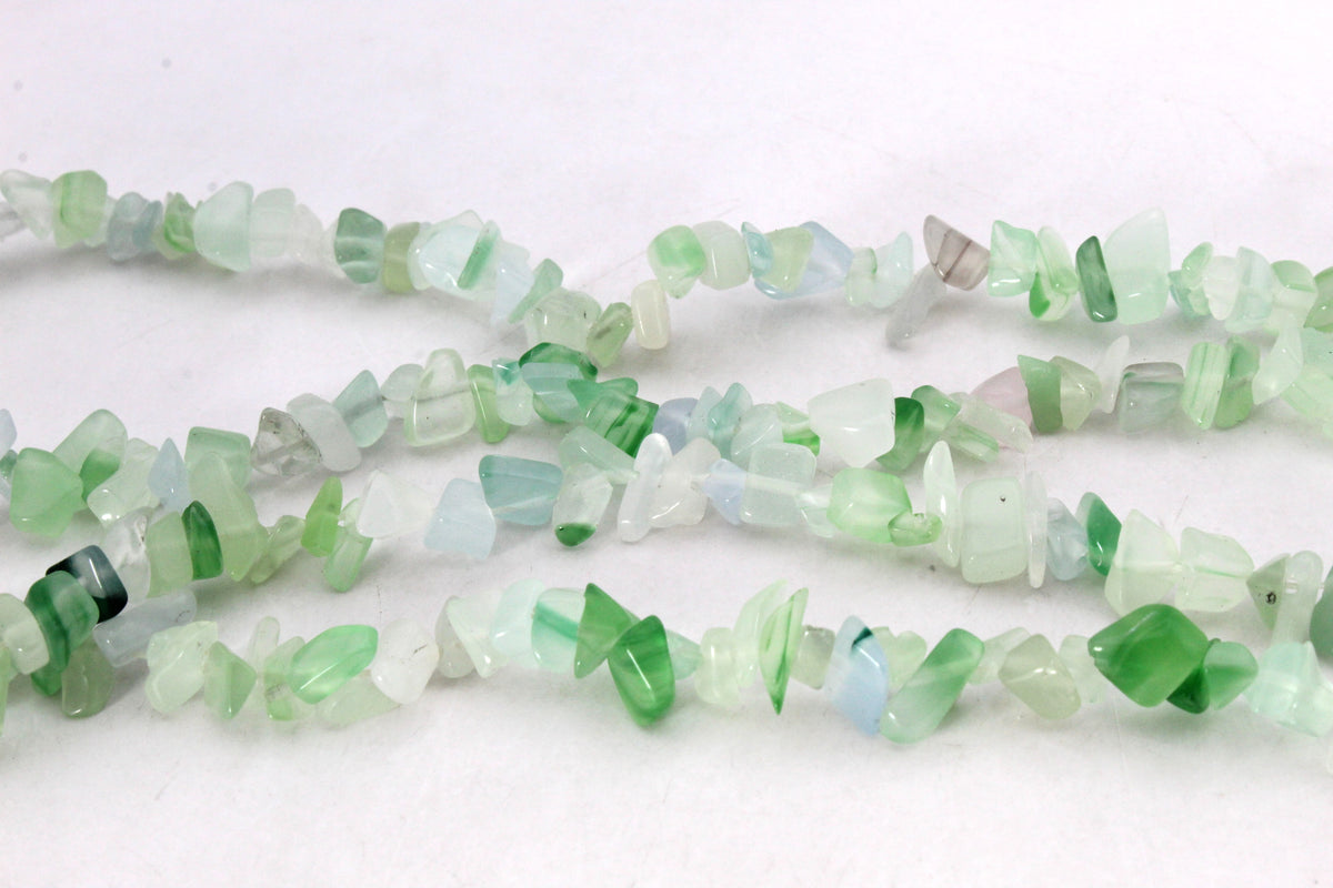 New Jade ( Dyed ) Chips Gemstone Beads