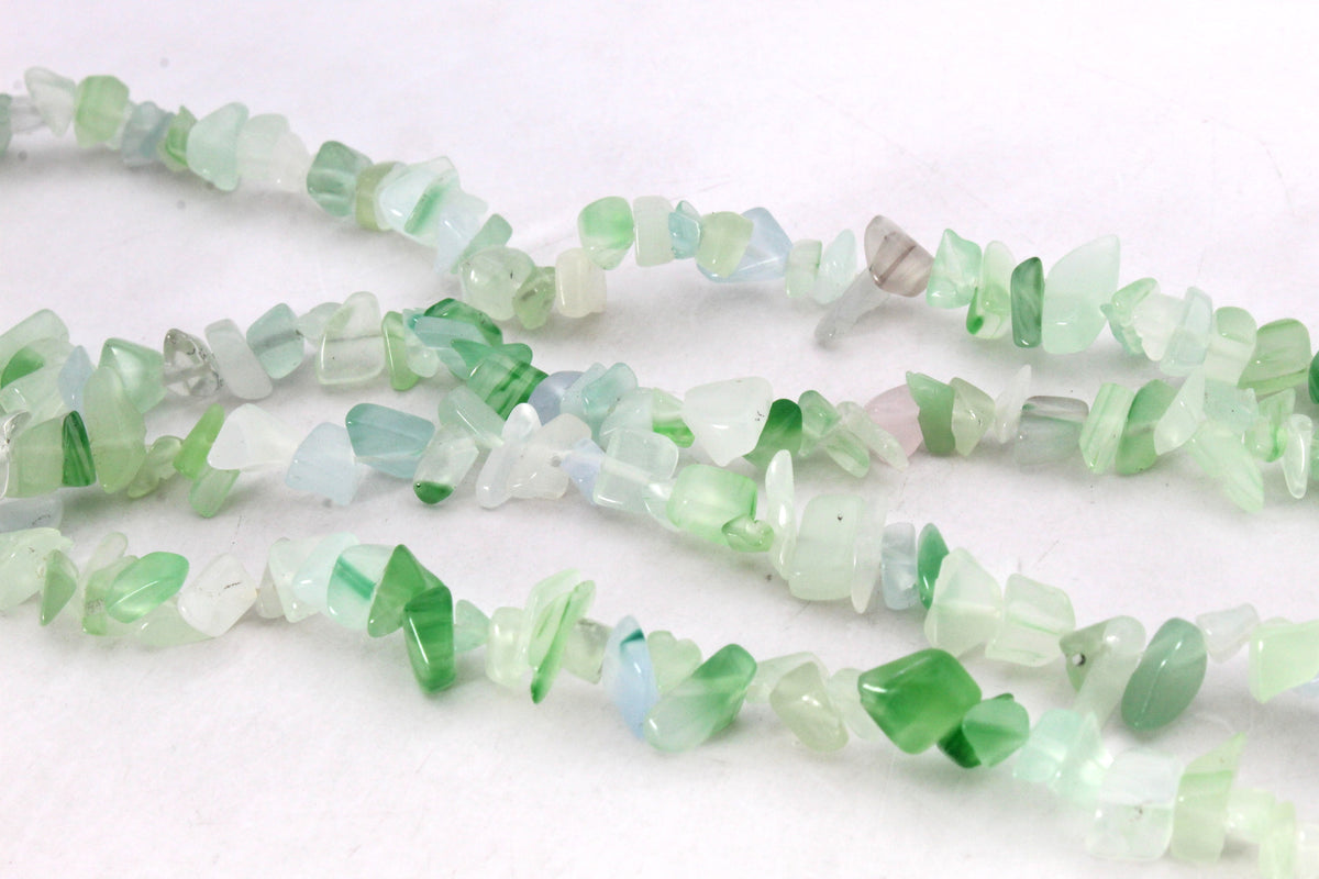 New Jade ( Dyed ) Chips Gemstone Beads