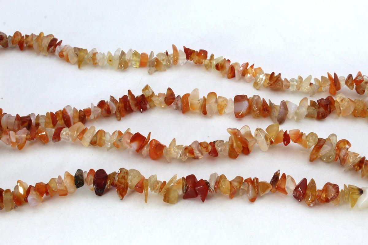 Cornelian Chips Gemstone Beads