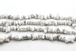 White Howlite Chips Gemstone Beads