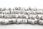 White Howlite Chips Gemstone Beads